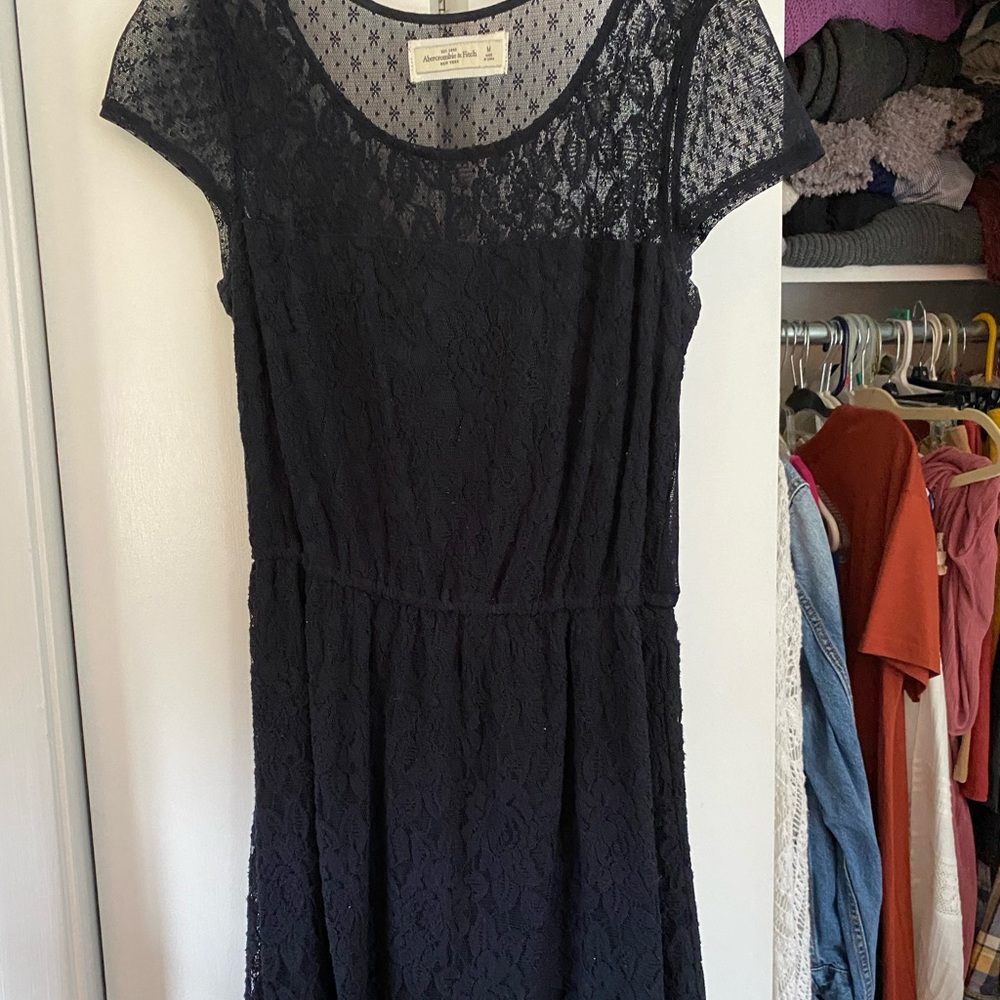 Abercrombie navy blue summer dress